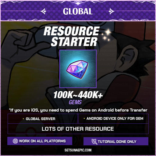 Pokemon EX Account Resource Starter Global Server